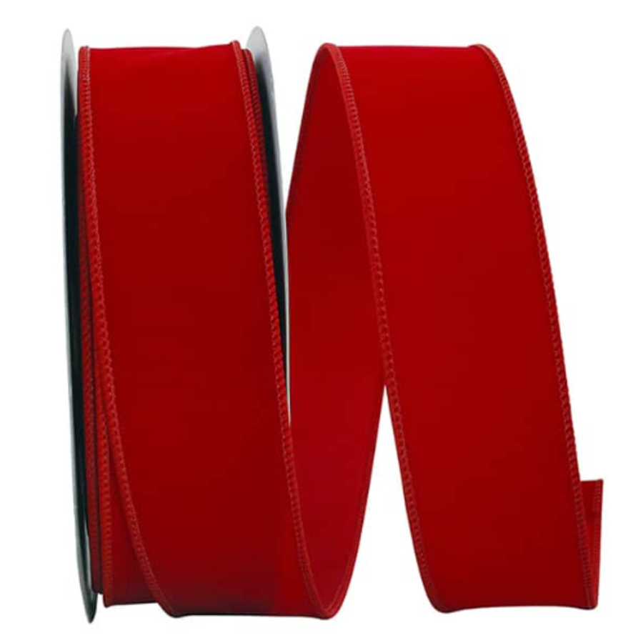 Velvet Red Ribbon 2.5 in