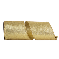Glitter Gold Metalllic Ribbon 4 in wide