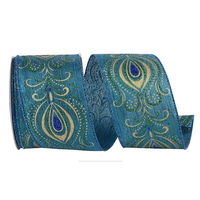 Peacock Fashion Ribbon 2.5" wide