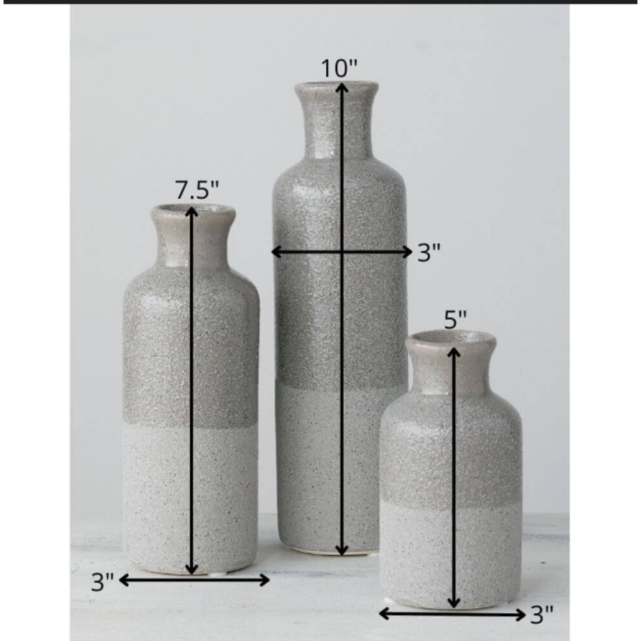 Two-Tone Grey Vase