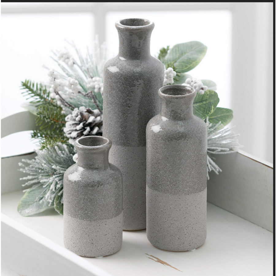 Two-Tone Grey Vase