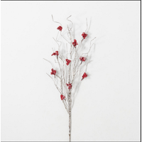 Iced Berry Birch Spray 29"H