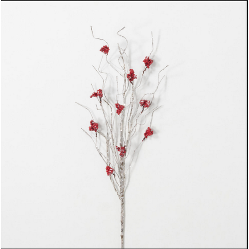  Sullivans Iced Berry Birch Spray 29"H 
