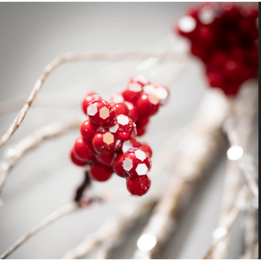 Iced Berry Birch Spray 29"H