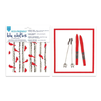 Alpine Ski Reusable Cloth Set of 2