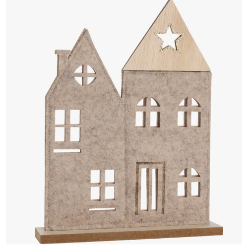 Silver Tree Home & Holiday Felt / Wood House   Silver Tree Home & Holiday Felt / Wood House