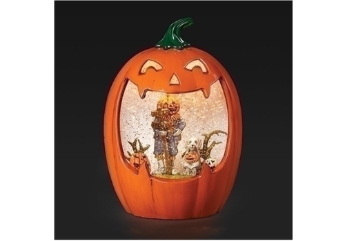  Roman Inc 8.5" Lighted Swirl Jack-O-Lantern 