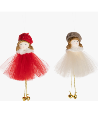 Silver Tree Home & Holiday Tulle Dress & Beret Ornament