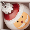 Silver Tree Home & Holiday Individual Mini Glass Santa Ball Ornament