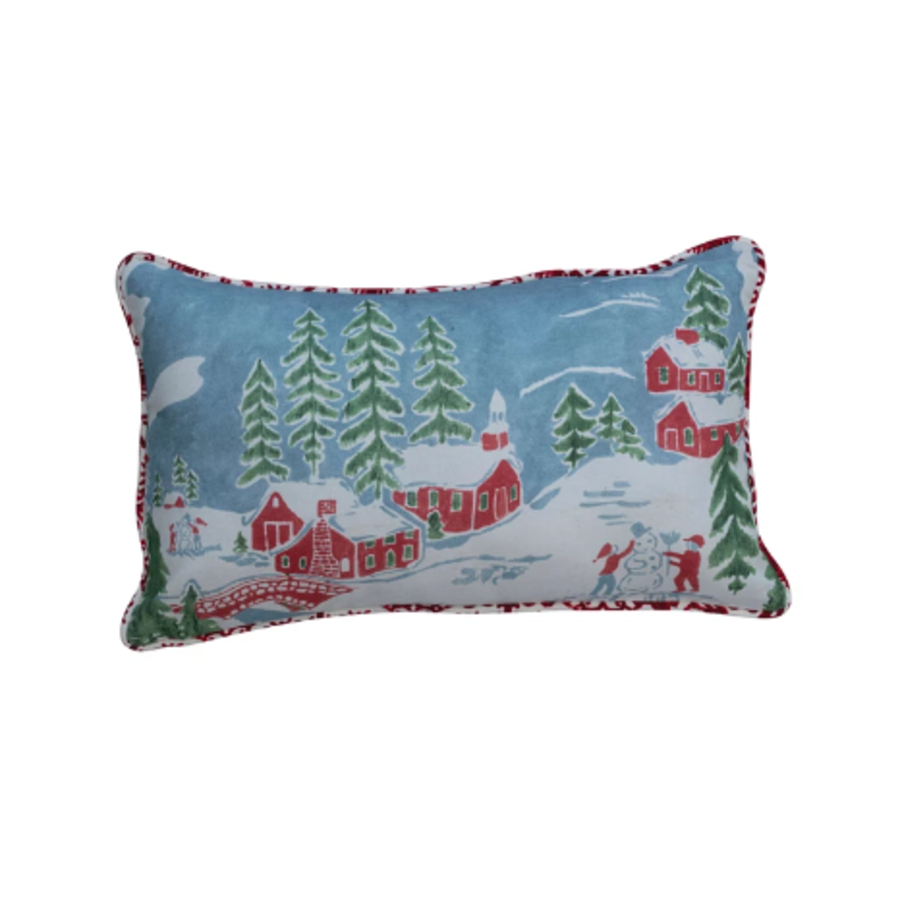 Christmas Village Pillow