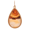 Rain Jewelry Collection Gold Brown Desert Teardrop Earrings