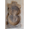 Rustic Farm Handmade Snowman Wood Bowl