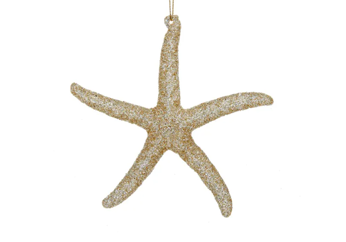 Kurt Adler Glitter Starfish Ornament 