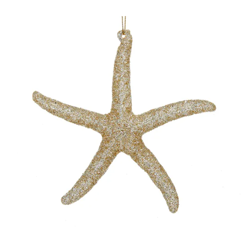  Kurt Adler Glitter Starfish Ornament 