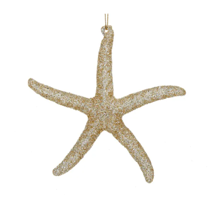 Glitter Starfish Ornament