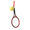 Kurt Adler Tennis Racket Ball Ornament