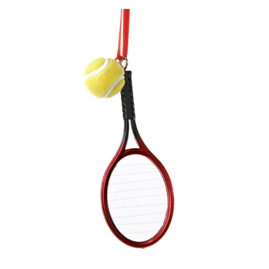 Tennis Racket Ball Ornament