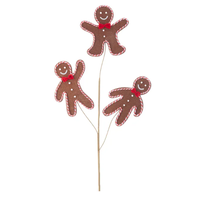 Gingerbread Spray 25"