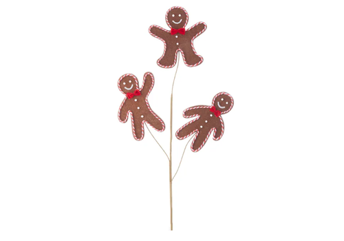  Kurt Adler Gingerbread Spray 25" 