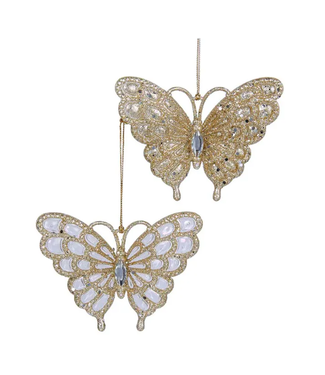 Kurt Adler Butterfly Ornament Glitter