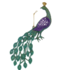 Kurt Adler Peacock Ornament