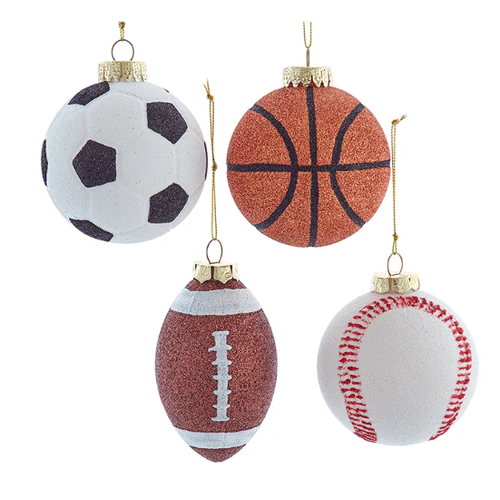  Kurt Adler Shatterproof Sports Ball Ornament 