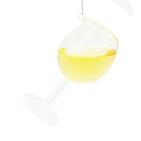 Wine Glass Spill Orn