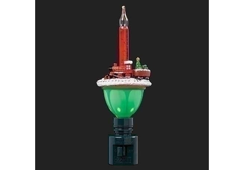  Roman Inc Christmas Train Bubble Nightlight 