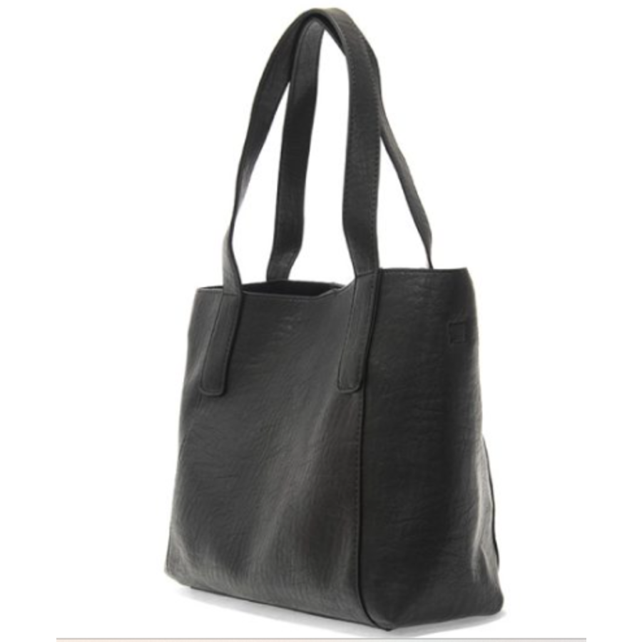 2 in 1 Vegan Leather East/West Tote