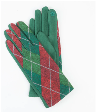 Howards Christmas Plaid Gloves