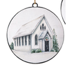 6" Parish Metal Disc Orn