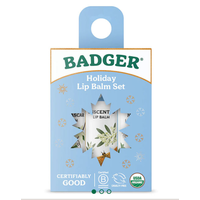 Holiday Lip Balm Set 3 Pack Blue Box