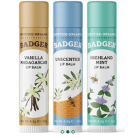 Holiday Lip Balm Set 3 Pack Blue Box