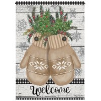 Farmhouse Mittens Garden Flag