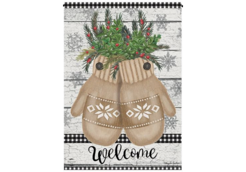  Farmhouse Mittens Garden Flag 