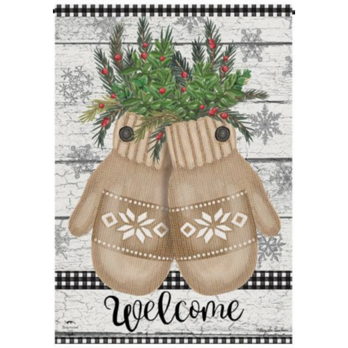  Farmhouse Mittens Garden Flag 