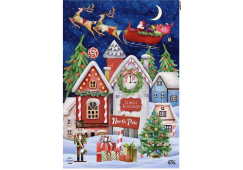  North Pole Magic House Flag 