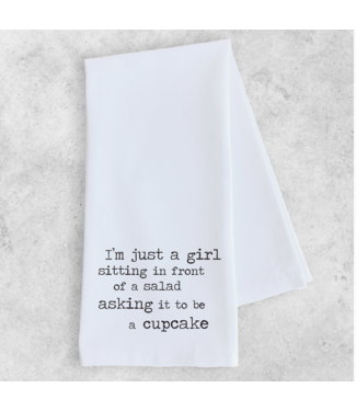DEV D + CO. I'm Just a Girl Tea Towel