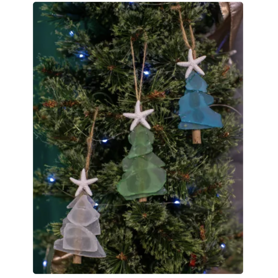 Mini Seaglass Tree Ornament