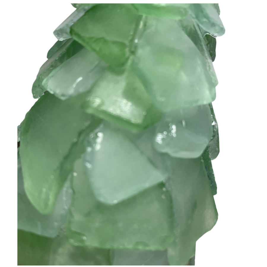 6" Seaglass Tree with Lights Ocean