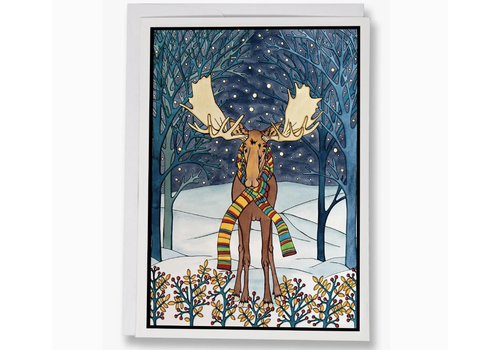  Sarah Angst Holiday Moose Card 