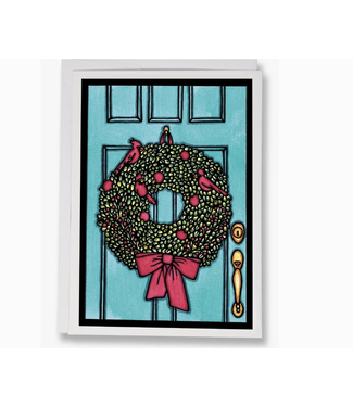 Sarah Angst Holiday Wreath Card