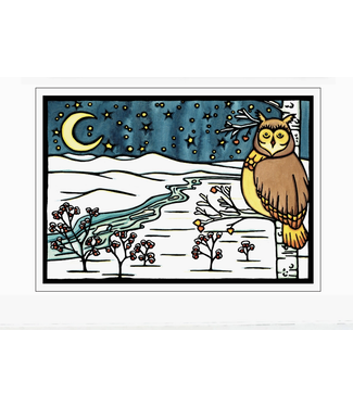 Sarah Angst Winter Owl Card