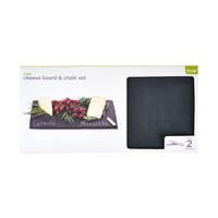 Slate Cheese Board & Chalk Set