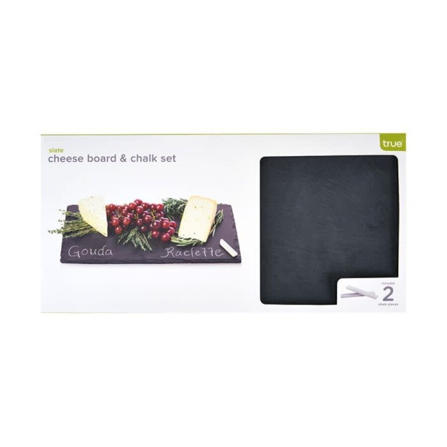 Slate Cheese Board & Chalk Set