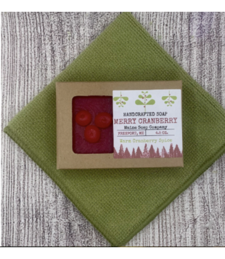 Maine Soap Company Boxed Soap Merry Cranberry