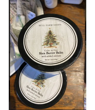 Kiss Me in the Garden Bell Farm Shops Cedar & Pine Shea Butter Balm