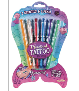 Mermaid Tattoo Gel Pens Set of 6