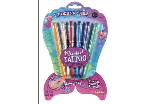  Mermaid Tattoo Gel Pens Set of 6 