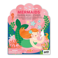 Mermaids Coloring Book with Stickers